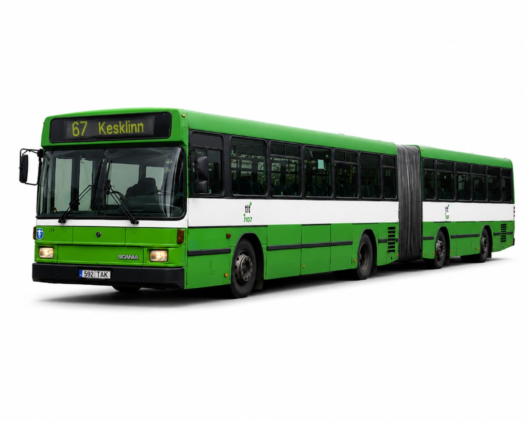 Bus with trailer